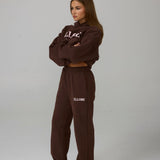 Flare Sweatpants - Chocolate In Marshmallow