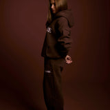 Flare Sweatpants - Chocolate In Marshmallow