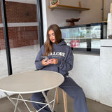 Flare Sweatpants - Gunmetal Puff