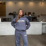 Flare Sweatpants - Gunmetal Puff