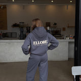 Flare Sweatpants - Gunmetal Puff