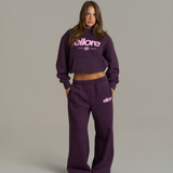 Boxy Adjustable Hoodie - Plum