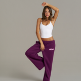 Wide Leg Sweatpants - Grape