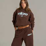 Boxy Adjustable Hoodie - Chocolate