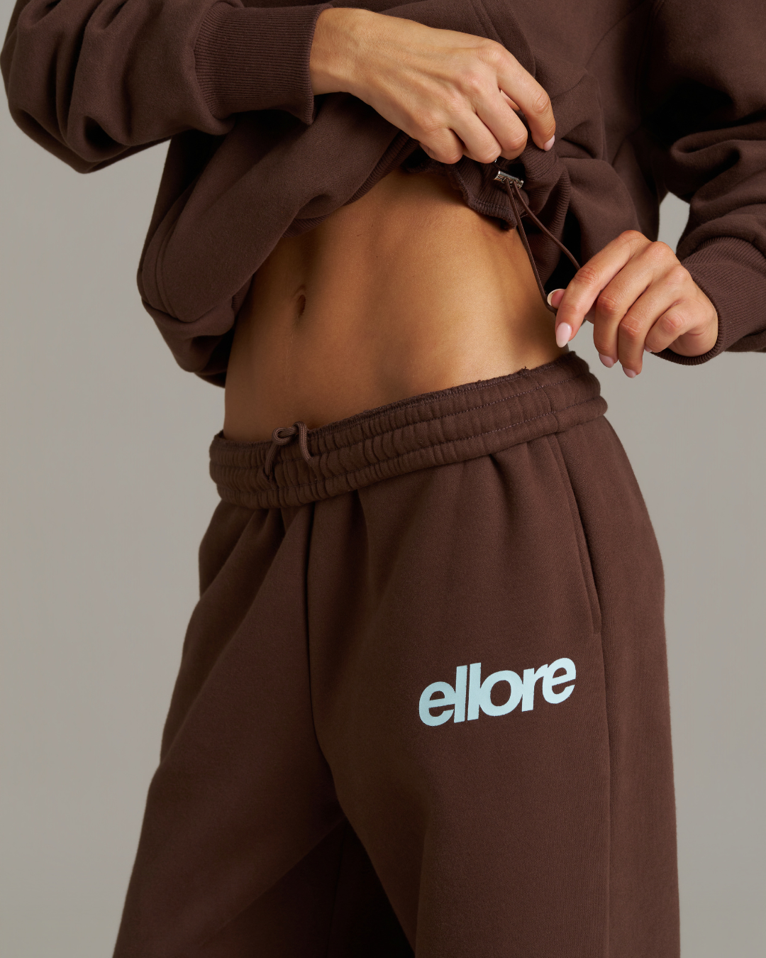 Boxy Adjustable Hoodie - Chocolate