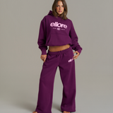 Boxy Adjustable Hoodie - Grape