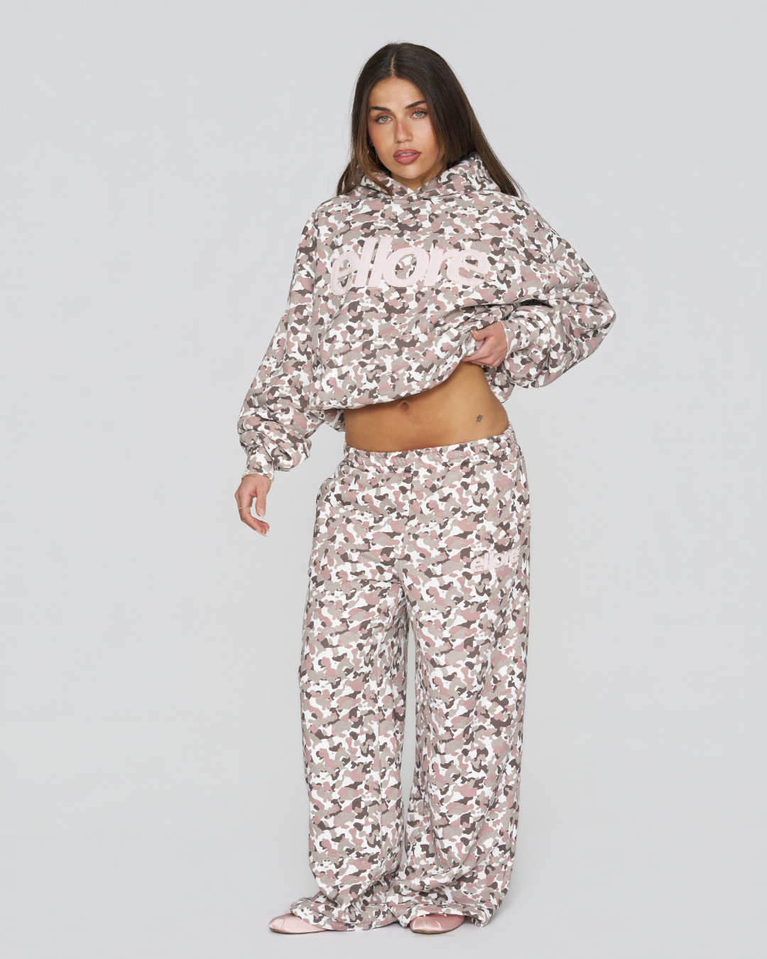 Heavyweight Adjustable Hoodie - Pink Camo