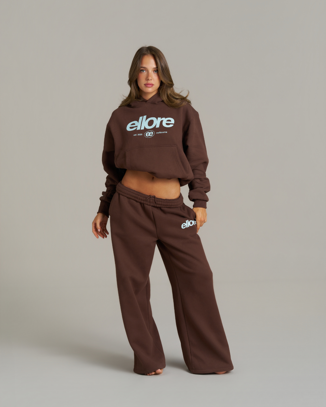 Boxy Adjustable Hoodie - Chocolate