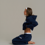 Boxy Adjustable Hoodie - New Navy