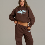 Boxy Adjustable Hoodie - Chocolate