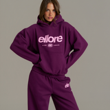 Boxy Adjustable Hoodie - Grape