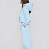 Heavyweight Adjustable Hoodie - Sky Blue