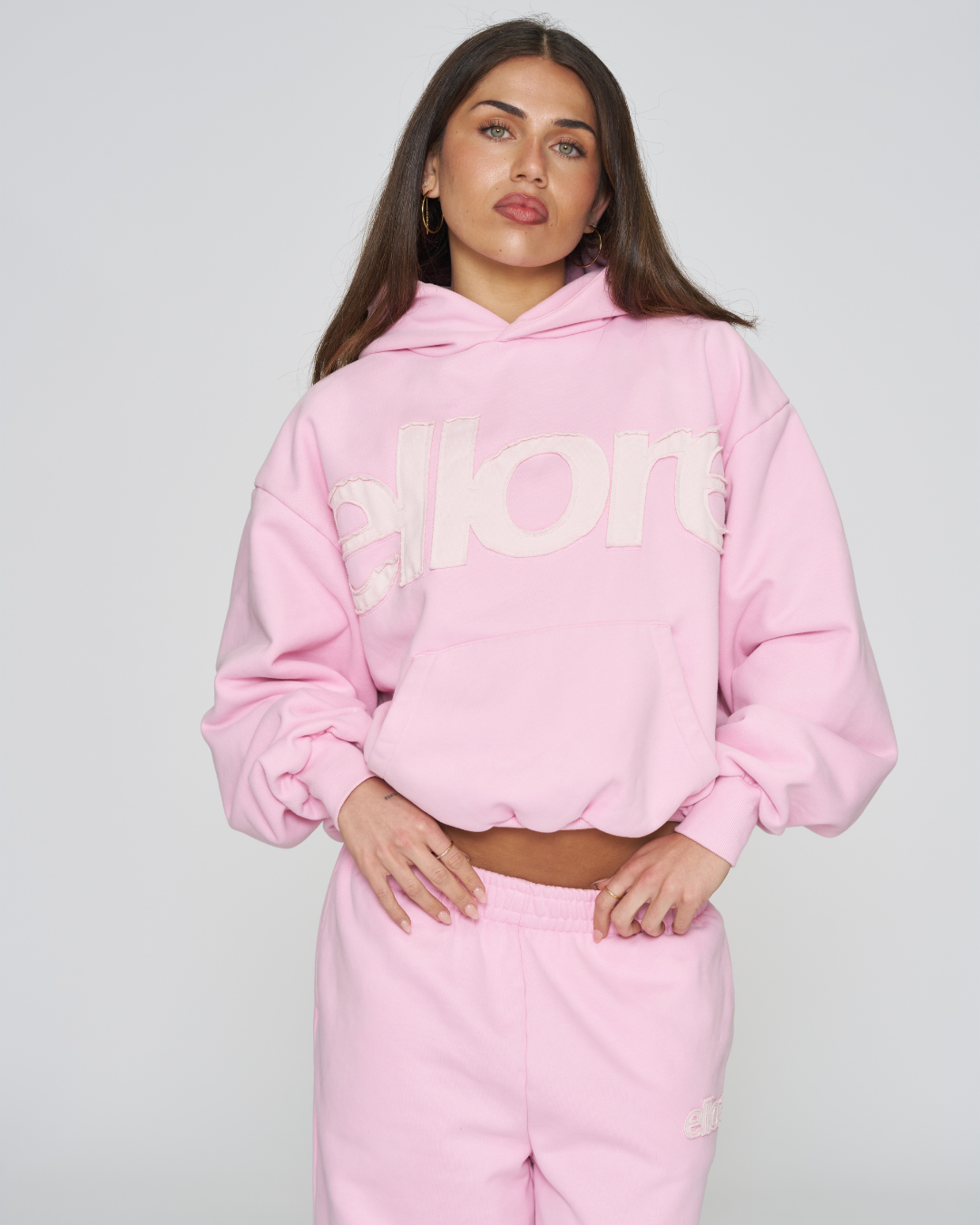 Heavyweight Adjustable Hoodie - Pink
