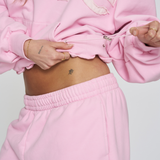 Heavyweight Adjustable Hoodie - Pink