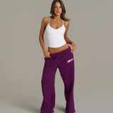 Wide Leg Sweatpants - Grape
