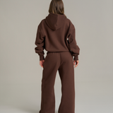Boxy Adjustable Hoodie - Chocolate
