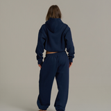 Boxy Adjustable Hoodie - New Navy