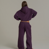 Wide Leg Sweatpants - Plum