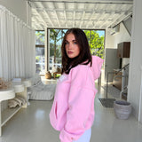 Baby Pink Puff Boxy Oversized Hood