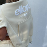 Boxy Adjustable Hoodie - Butter Yellow