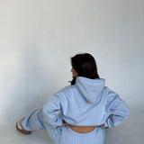 Bunny Blue Boxy Oversized Hood